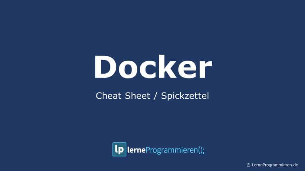 Docker Cheatsheet