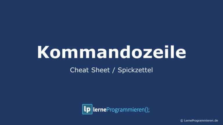 Kommandozeile Cheatsheet 1