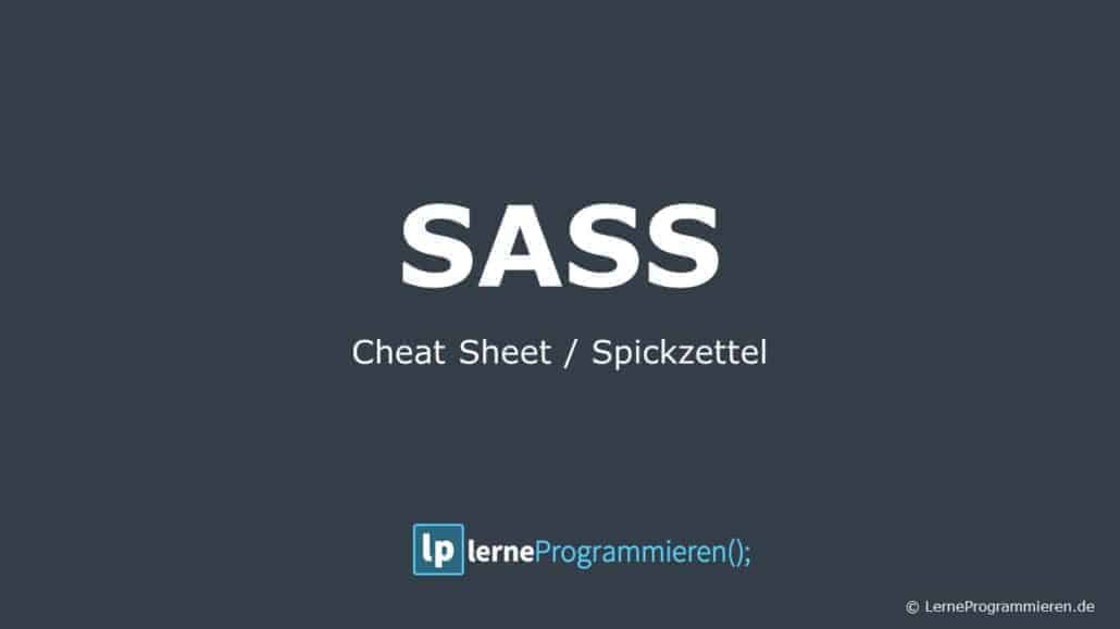 SASS Cheatsheet